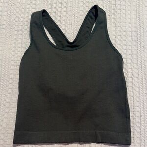DSG Green Ribbed Tank Top